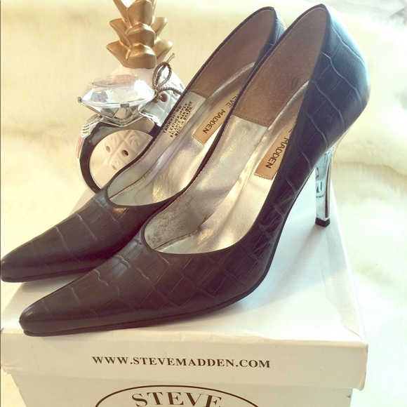 STEVE MADDEN black heels size 6 great condition 👠 - Picture 3 of 7